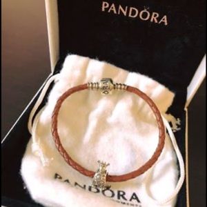 Pandora Leather Charm Bracelet